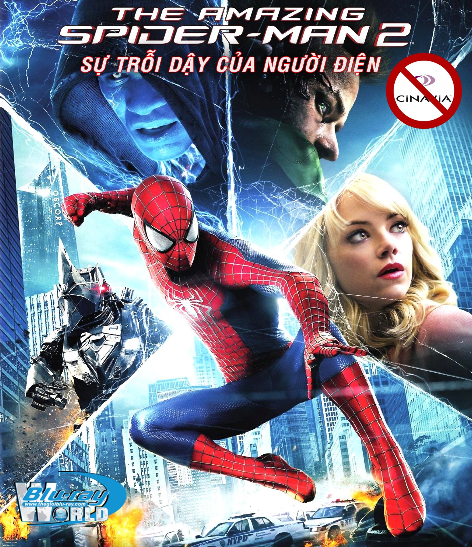 B1834. The Amazing Spider Man 2 - SỰ TRỖI DẬY CỦA NGƯỜI ĐIỆN 2D 25G (DTS-HD MA 5.1) nocinavia